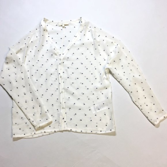 Maje Tops - 💙MAJE polka dot embroidery blouse